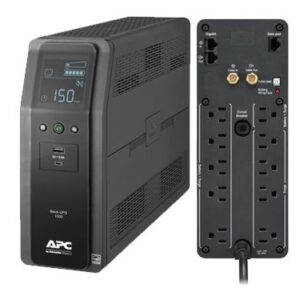 UPS APC BR1500M 1500VA 900W 120V AVR 2 USB CARGA LCD INTERFACE LAM 10 TOMAS